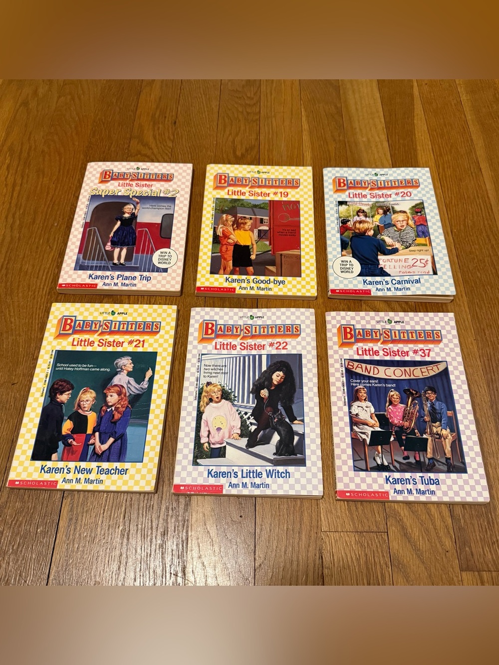 VINTAGE Lot of 6 The Baby-Sitters Club Little Sister Ann M. Martin PB Books